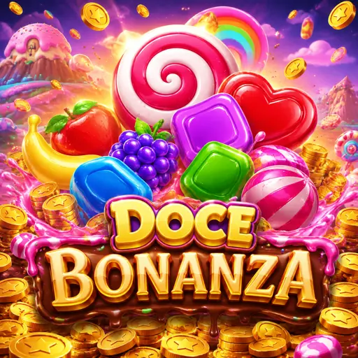 Palco colorido do Sweet Bonanza Candyland